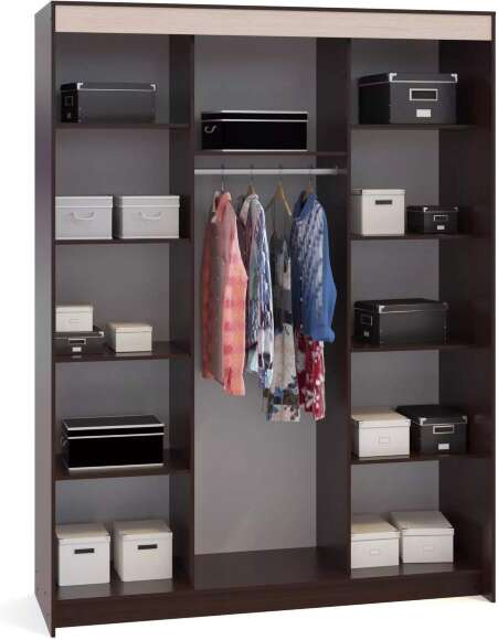 Шкаф-купе Контур ШР-186.31 Венге / Беленый дуб Шкаф-купе Контур ШР-186.31 Венге / Беленый дуб