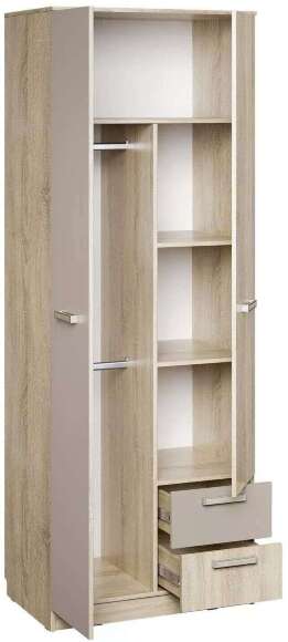 Шкаф для одежды НМ 014.07 с ящиками Акварель Дуб/ Капучино Шкаф для одежды НМ 014.07 с ящиками Акварель Дуб/ Капучино