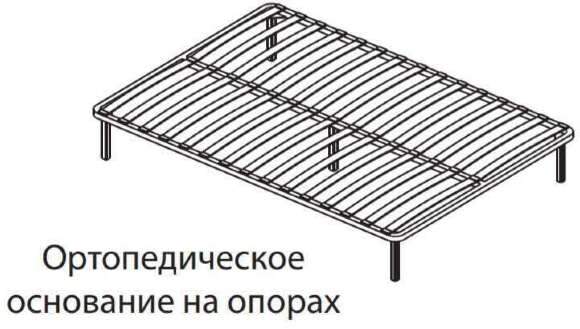Кровать 160х200 с ортопедическим основанием ЛКР-1 Ливорно DOMANI (Дуб сонома)