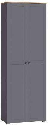 Шкаф 16.307 Остин Серый Графит, Дуб Золотой