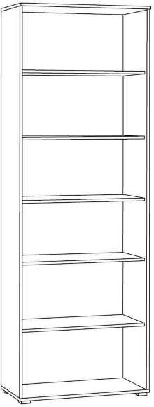 Шкаф 16.307 Остин Серый Графит, Дуб Золотой