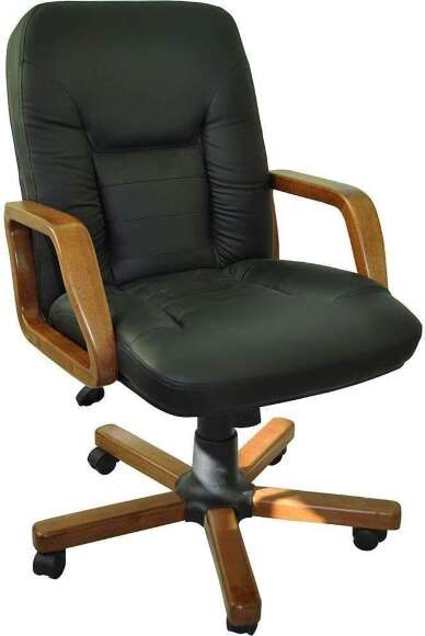 Кресло Танго 2Д светлый орех/к/з черный