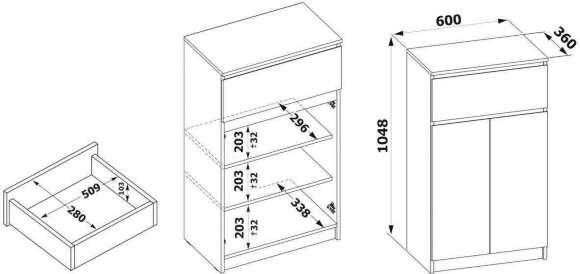 Обувница ТП-12 Белый Обувница ТП-12 Белый