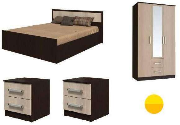 Спальня Фиеста БТС (Венге) Комплект 1