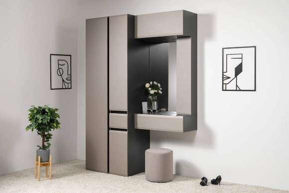 Зеркало настенное Сидней 17.12, Антрацит