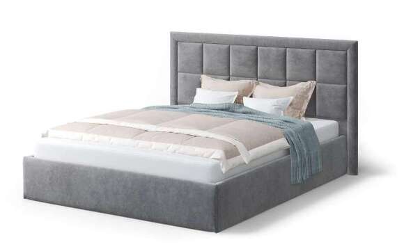 Кровать с подъемным механизмом Белла 120х200, серый