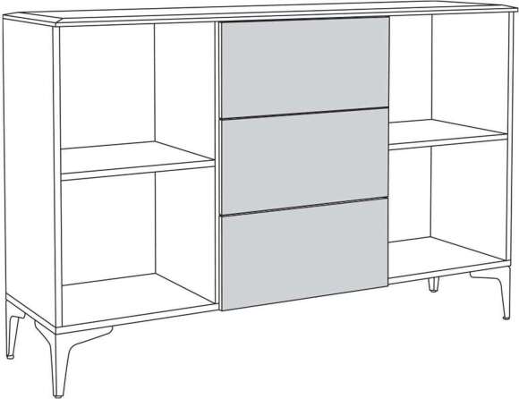 Валенсия комод 13.309.01 Белый