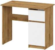 Стол письменный 900 Денвер, Дуб золотой, Белый шагрень