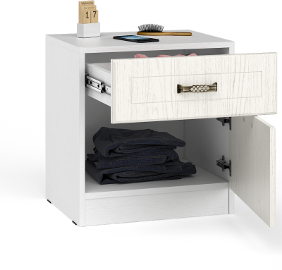 Спальня Ливерпуль вар.7 Белый/Ясень ваниль