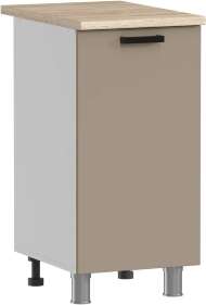 МК Аленушка Н 400 Орешник, Матовый Вижен, скоба черный (со столешницей)