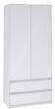Шкаф двухстворчатый Айден серый