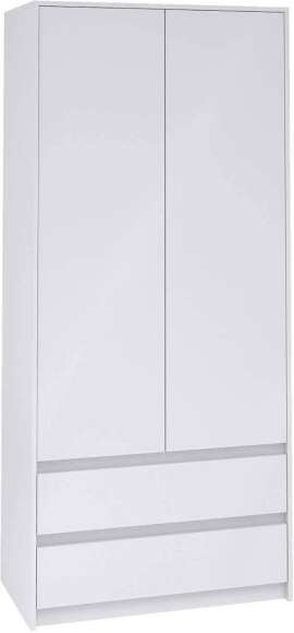 Шкаф двухстворчатый Айден серый