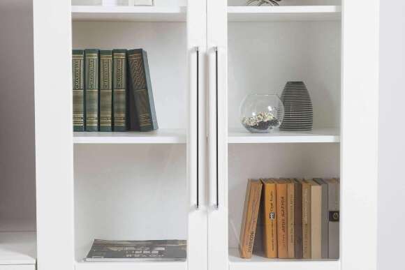 Шкаф витрина Валенсия 13.217, Белый