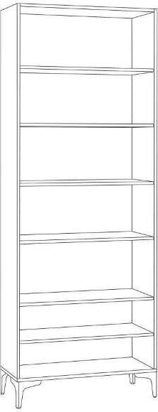 Шкаф витрина Валенсия 13.217, Белый