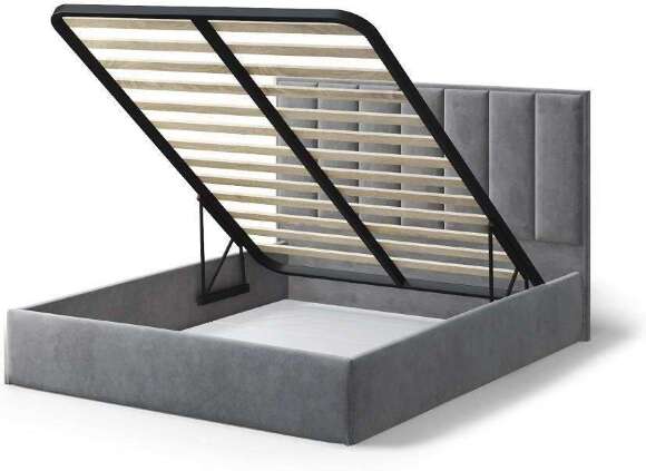Кровать с подъемным механизмом Лира 160х200, серый