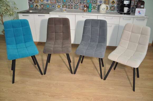 Стул ХИТ-2 / черный / бирюза