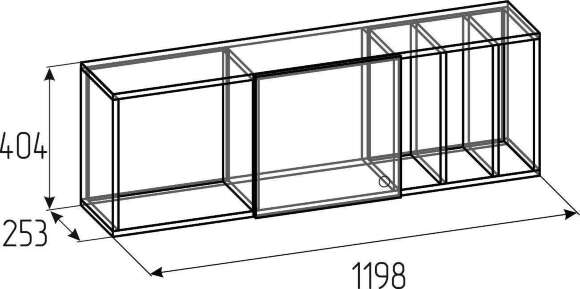 Шкаф навесной Лойс 88 (Глазов)
