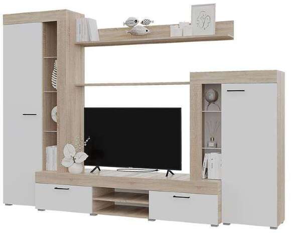 Гостиная Дельта (Горизонт) Белый / Сонома Гостиная Дельта (Горизонт) Белый / Сонома