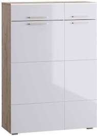 Комод Лайн 13.121, Дуб серый, Белый Комод Лайн 13.121, Дуб серый, Белый