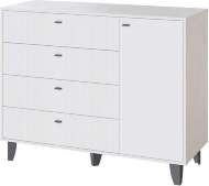 Комод Катрин-13, Белый, Белый снег
