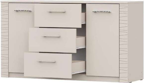 Калипсо комод 3 ящика двухстворчатый / Меланж Калипсо комод 3 ящика двухстворчатый / Меланж