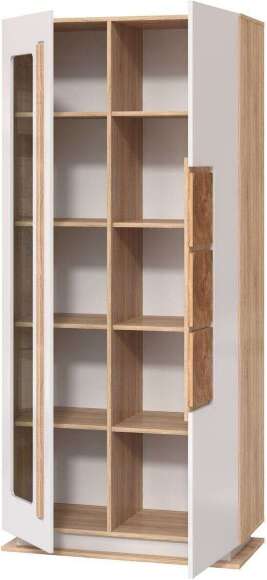 Гостиная Дора комплектация 1 дуб сонома/белый глянец