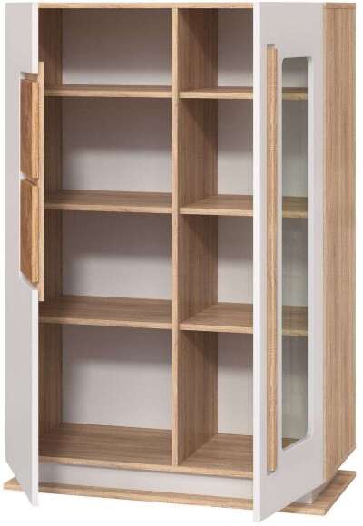 Гостиная Дора комплектация 1 дуб сонома/белый глянец