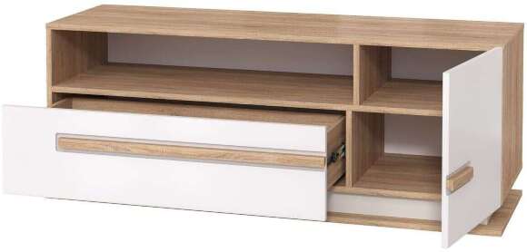 Гостиная Дора комплектация 1 дуб сонома/белый глянец