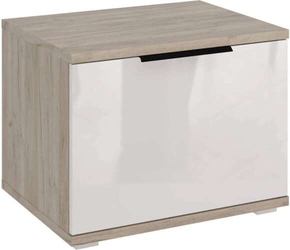 Тумба Альянс дуб крафт / белый глянец