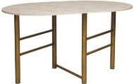 Стол обеденный 42.41 Октава Белый мрамор/металл золотой