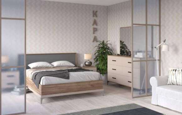 Кровать 140х200 Кара 10 (Глазов) с основанием Кровать 140х200 Кара 10 (Глазов) с основанием