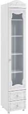 Шкаф-пенал 1дв. (гл.410) со стеклом и ящиками Италия ИТ-31 белое дерево Шкаф-пенал 1дв. (гл.410) со стеклом и ящиками Италия ИТ-31 белое дерево