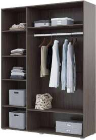 Корпус шкафа трехстворчатого Ненси, венге Корпус шкафа трехстворчатого Ненси, венге