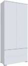 Шкаф двухстворчатый с ящиками Плейона (ТЭКС) Белый