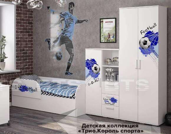 Шкаф для одежды ШК-09 Трио (Король спорта) БТС