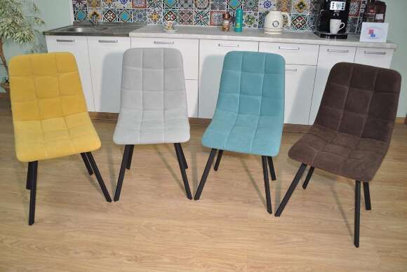 Стул ХИТ-2 / черный / горчичный