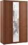 Шкаф трехдверный с зеркалом Ричард РШ-25 Сакура (Орех Донской)