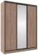 Шкаф-купе трехдверный с зеркалом 1800 Домашний Дуб табачный Craft