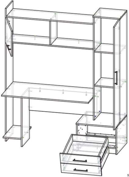 Интел-16 стол компьютерный Дуб сонома / Анкор Светлый Интел-16 стол компьютерный Дуб сонома / Анкор Светлый
