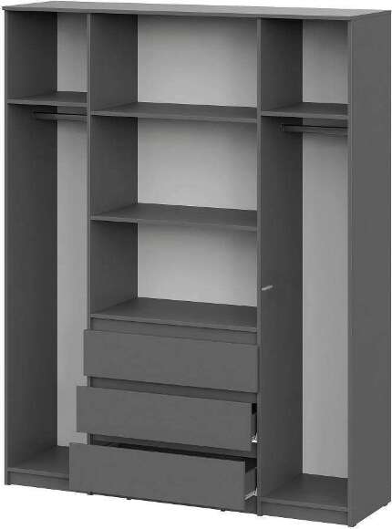 Шкаф для одежды и белья Денвер, графит