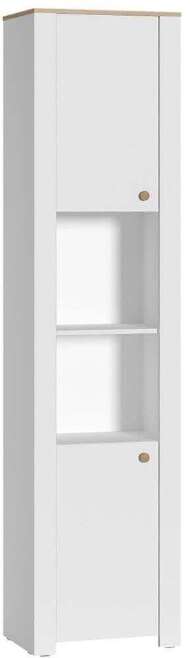 Джастин Шкаф торцевой 16.306 белый/дуб белый
