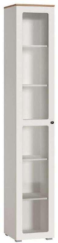 Остин Шкаф-витрина 16.394.03 белый/дуб золотой