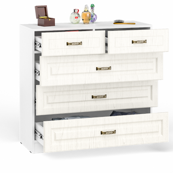 Спальня Ливерпуль вар.9 Белый/Ясень ваниль