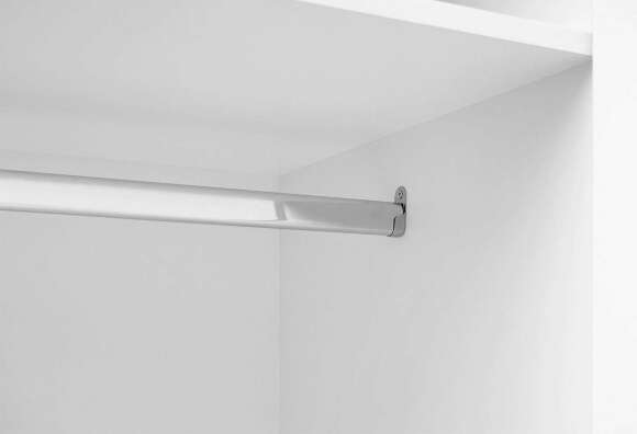 Шкаф распашной с наполнением (3 полки + штанга) ШК 5 (800), Белый