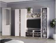 Гостиная модульная Флоренция, Ясень белый. Комплект 3