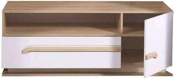 Гостиная Дора комплектация 2 дуб сонома/белый глянец Гостиная Дора комплектация 2 дуб сонома/белый глянец