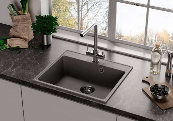 Мойка Ulgran Quartz Forte 580 асфальт