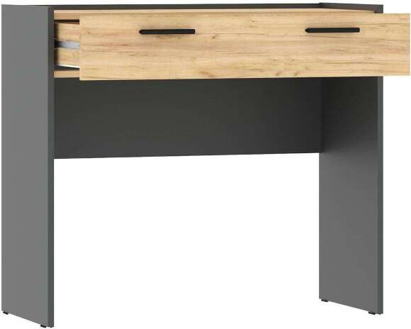 НМ 011.40 Стол туалетный Оттавия Антрацит/Дуб золотой НМ 011.40 Стол туалетный Оттавия Антрацит/Дуб золотой