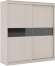 Сити 11-1 шкаф Белая Аляска / Черный Сити 11-1 шкаф Белая Аляска / Черный