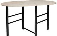 Стол обеденный 42.41 Октава Белый мрамор/металл черный